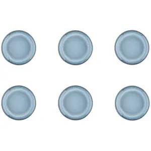 Comparateur de prix : BJORN Lot de 6 assiettes à pain en grès bleu D16.5