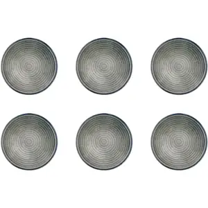 Comparateur de prix : Björn Lot De 6 Assiettes À Dessert En Grès Gris D22