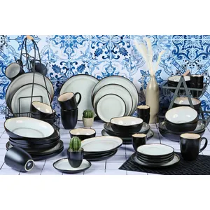 Bjorn Set Vaisselle 48 Pièces En Grès BlancVendu parrakuten