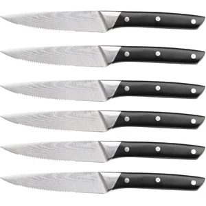 Björn Bjorn - 6 Couteaux à steak Erling inox mat - 26x3x1 cm T.U
