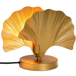 Sampa - Lampe de bureau Lysia en métal doré compatible led pas cher