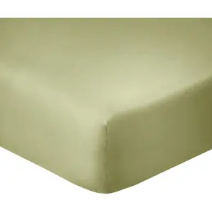 Home collection Drap housse coton verveine 160x200 cm pas cher