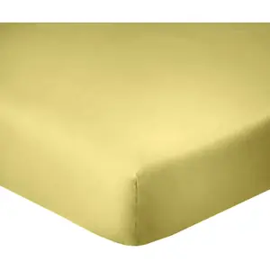 Home collection Drap housse coton gold 200x200 cm pas cher