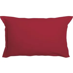 Home collection Lot De 2 Taies D'oreiller 50x70cm 100% Coton 57fils CeriseVendu parrue-du-commerce