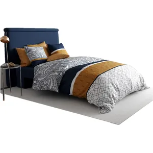 My Home Collection - Parure Housse de couette Dakota beige 240x220 cm pas cher