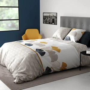 Parure de couette 100% coton 57 fils imprimée 240x220cm 2 taies pas cher