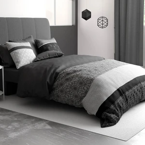 My Home Collection - Parure housse de couette Sandro gris 240x220 cm pas cher