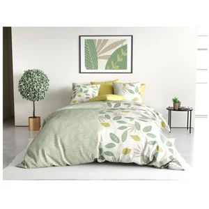 Parure De Lit en Coton Vert 260x240 cm cm pas cher