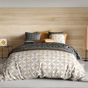 Parure de couette - OTA - 240x220cm - 100% coton 57 fils - Beige pas cher