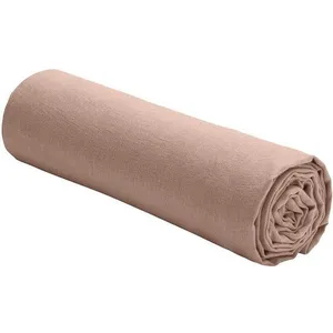 Comparateur de prix : Drap housse uni 140x190 bonnet:30 lin lavé 160 marron 180 x 200 cm