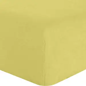 Drap housse uni 140x190 bonnet:30 lin lavé 160 vert 140 x 190 cm pas cher