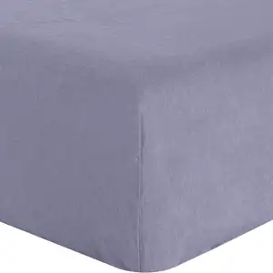 Comparateur de prix : Drap housse uni 140x190 bonnet:30 lin lavé 160 gris 180 x 200 cm