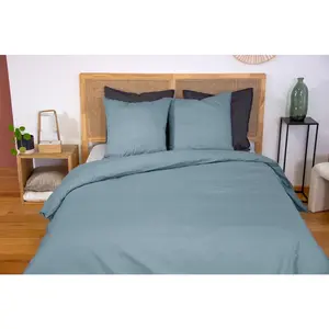 Parure de couette 100% percale de coton 65fils pas cher
