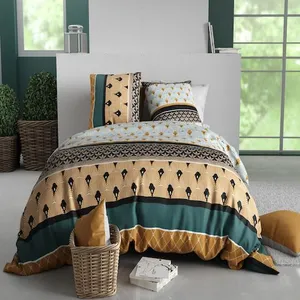 Parure imprimée couette + 2 taies 260x240 cm pas cher