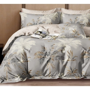 Parure housse de couette 100% percale de coton + 2 taies 240x220 cm pas cher