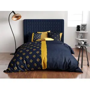 Parure de couette 100% coton 57 fils imprimée 260x240 2 taies pas cher
