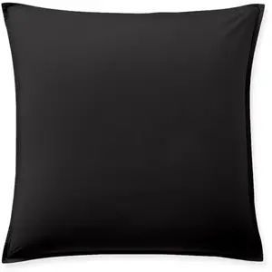 Baton Rouge Taie d'oreiller percale de coton noir minuit 65x65 cm pas cher