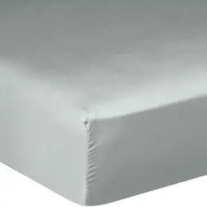Comparateur de prix : Drap housse en satin de coton celadon 180x200 cm