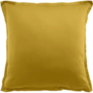 Comparateur de prix : Baton Rouge - Taie d'oreiller avec volant satin de coton lavé moutarde 65x65 cm