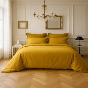 Baton Rouge Housse De Couette 1Pcs 100% Satin De Coton 105 Fils Bronze pas cher