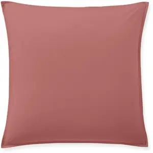 Comparateur de prix : Taie d'oreiller 100% percale de coton rose 65 x 65 cm