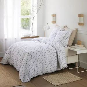 Baton Rouge - Parure Housse de Couette 100% Gaze de Coton Imprimé Louc... pas cher