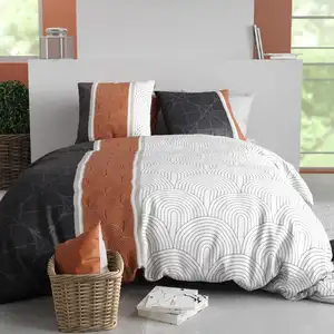 Baton Rouge - Parure Housse de Couette Equinoxe multicolore 240x220 cm pas cher