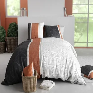 Baton Rouge - Parure Housse de Couette Equinoxe multicolore 260x240 cm pas cher