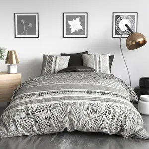 Baton Rouge - Parure Housse de Couette Lattice multicolore 240x220 cm pas cher
