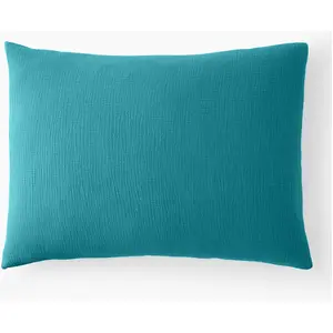 Comparateur de prix : Easy Dort - Taie doreiller 50x70 cm Gaze de Coton Gris Glacier