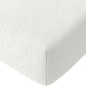 Comparateur de prix : Baton Rouge Drap housse gaze de coton blanc pur 180x200 cm
