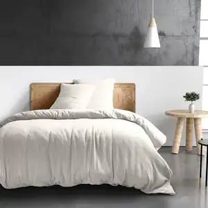 Comparateur de prix : Baton Rouge - Housse de couette 100% Gaze de coton blanche 260x240 cm