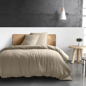 Baton Rouge - Housse de couette 100% Gaze de coton beige 240x220 cm