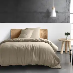 Baton Rouge - Housse de couette 100% Gaze de coton beige 260x240 cm