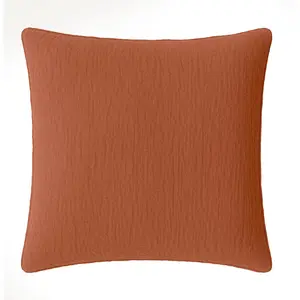 Taie d'oreiller gaze de coton safran mineral 65x65 cm pas cher