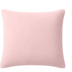 Taie d'oreiller gaze de coton rose lotus 65x65 cm pas cher