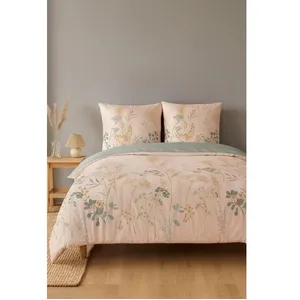 Baton Rouge - Parure Housse de Couette Helia grise 240x220 cm pas cher