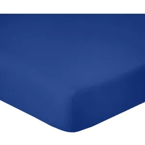 Ateliers du Linge - Drap housse en coton bonnet 28 cm ocean 140x190 cm pas cher