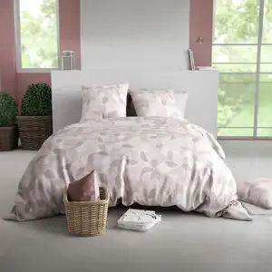 Parure imprimée en coton avec housse de couette + 2 taies 240x220 cm pas cher