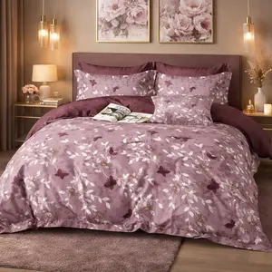 Baton Rouge - Parure housse de couette 3 pièces en coton 57 fils Velmo... pas cher