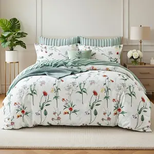 Baton Rouge - Parure housse de couette 3 pièces en percale de coton 80... pas cher