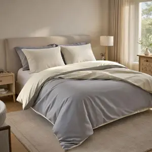 Baton Rouge - Housse de couette reversible en 100% percale de coton 70... pas cher