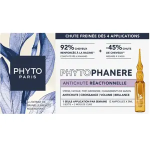 Comparateur de prix : Phyto Phytophanere - Traitement antichute réactionnelle 12 x 5 ml