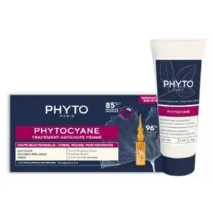 Phytocyane Kit Reactional Antichute Woman 12uds + Shampoo 250ml pas cher