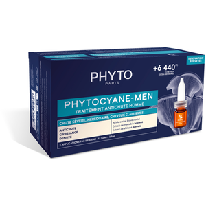 Comparateur de prix : Phyto Phytocyane Traitement Cheveux Homme Antichute Sévère 12 Ampoules