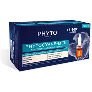 Comparateur de prix : Anti-Hair Loss Ampoulles Phyto Paris Phytocyane Men 12 x 3,5 ml