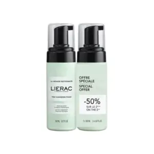 Comparateur de prix : Lierac Le Duo Mousse Nettoyante Lot de 2 x 150ml