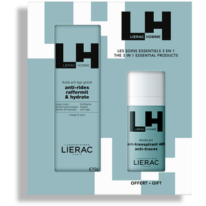 Lierac Homme - Coffret Fluide Anti Âge + Déodorant Anti-Respirant 48H pas cher