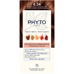 Phyto Coloration 6.34 Blond Cuivré Kit Coloration Permanente 110Ml pas cher