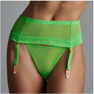 Maison Close Porte-Jarretelles Corps à Corps Néon Vert Fluo pas cher